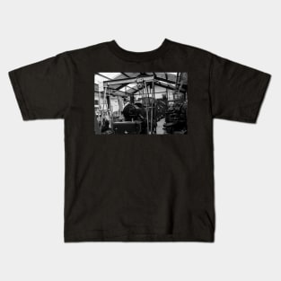 Essential maintenance on a steam train Kids T-Shirt